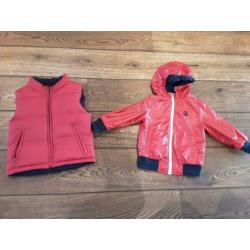 Benneton zomerjas 92 en Tommy hilfiger bodywarmer 98