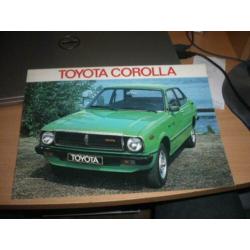 Folder TOYOTA COROLLA modellen uit 1978