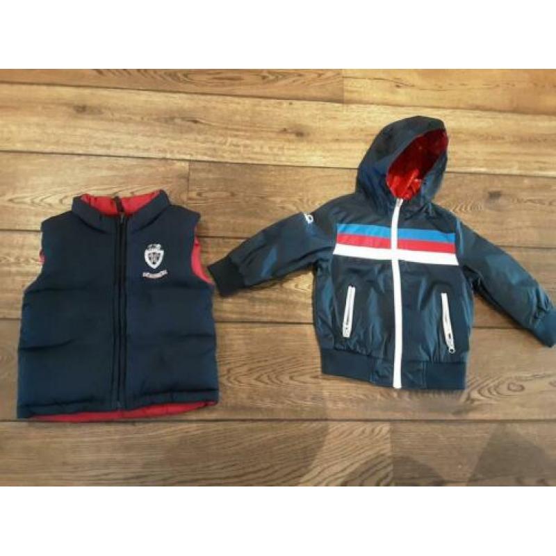 Benneton zomerjas 92 en Tommy hilfiger bodywarmer 98