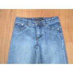 COOLCAT blauwe lange spijkerbroek / jeans maat 134 / 140