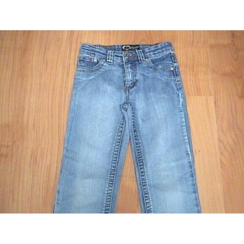 COOLCAT blauwe lange spijkerbroek / jeans maat 134 / 140