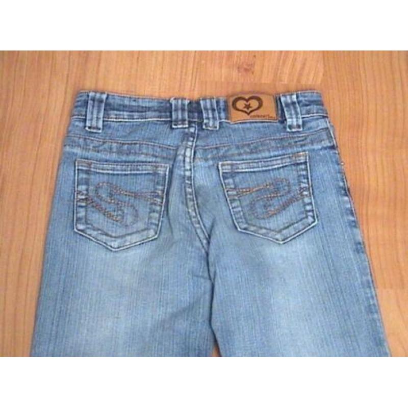 COOLCAT blauwe lange spijkerbroek / jeans maat 134 / 140