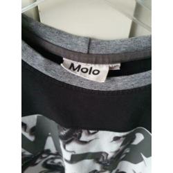 Molo zwart wit t-shirt maat 140