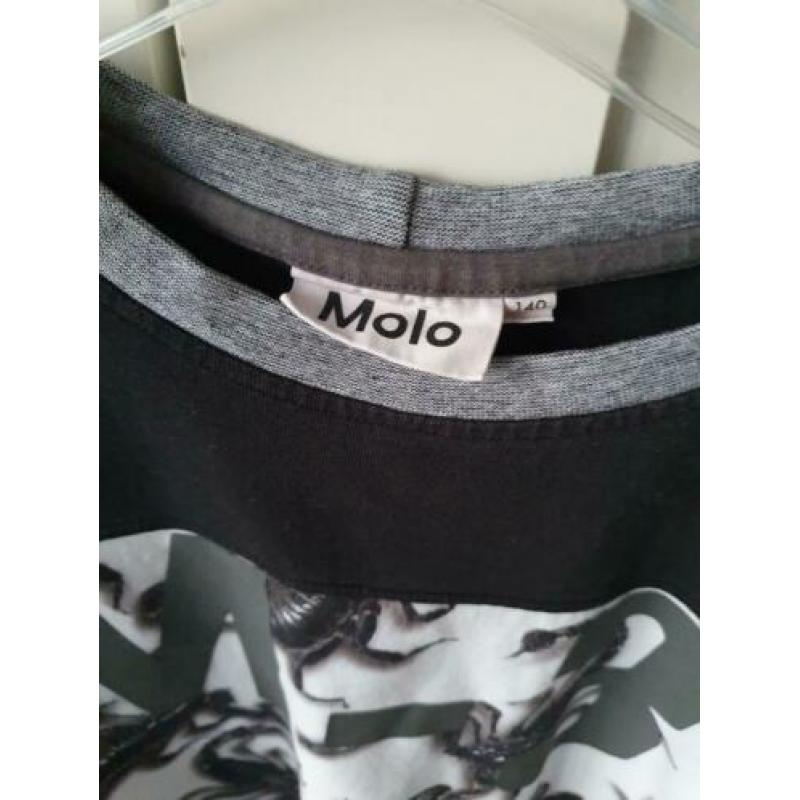 Molo zwart wit t-shirt maat 140