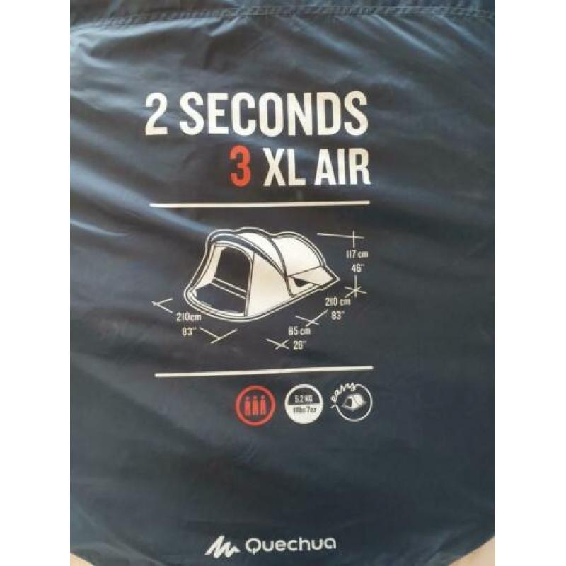 Tent 3 pers 2 seconde air Quechua