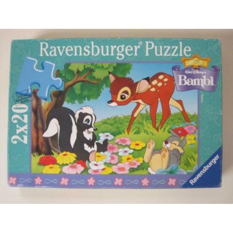 Ravensburger puzzel van Bambi 2 mooie puzzels in 1 doos