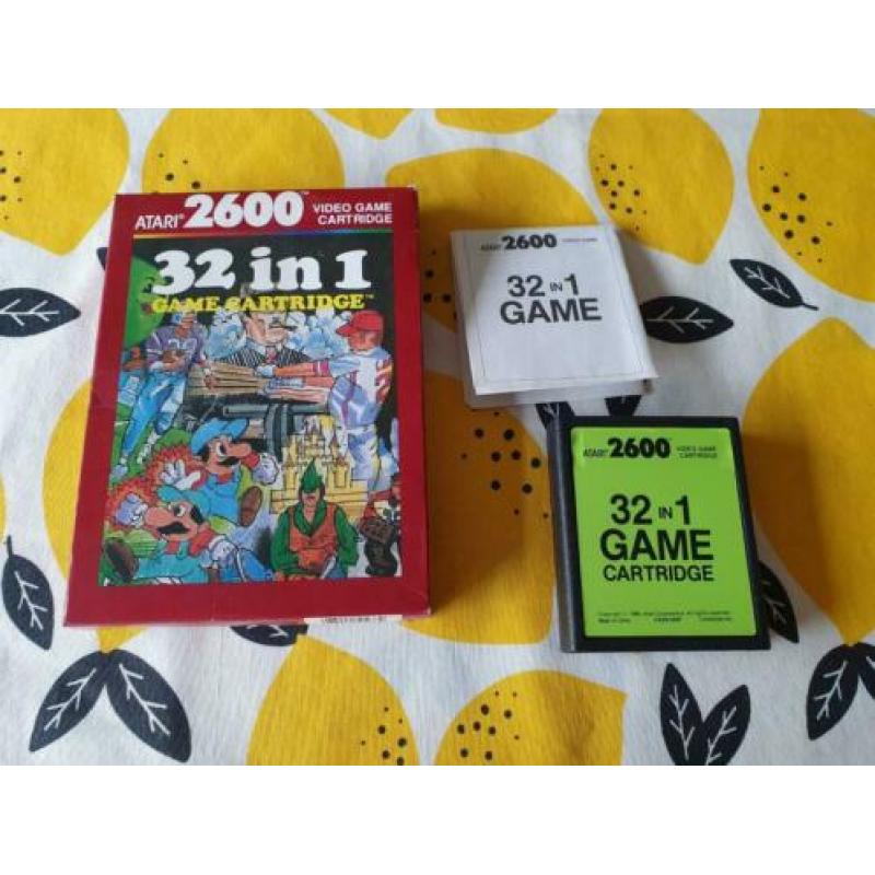 Atari 2600 32 in 1 Game Cartridge compleet in doos