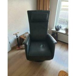 Prominent lederen relaxfauteuil