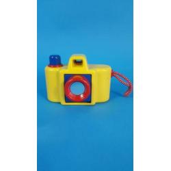 Vintage Ambi Toys Camera met Mannetje, Focus Pocus. 6C1