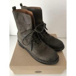 SHABBIES veterlaars boots olijfgroen bruin maat 41