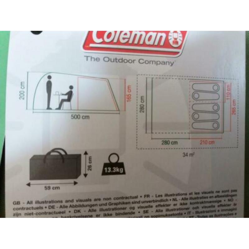 Coleman tent 5 persoons