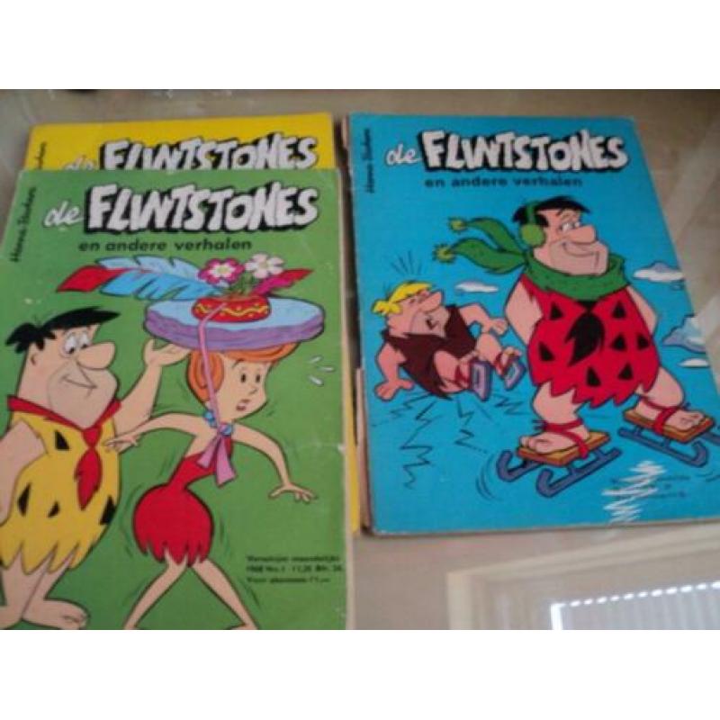 6 Stripboeken De Flintstones 1968