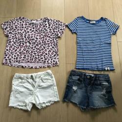 Zara H&M Primark Looxs zomerkleding meisje draagmt 134 zgan