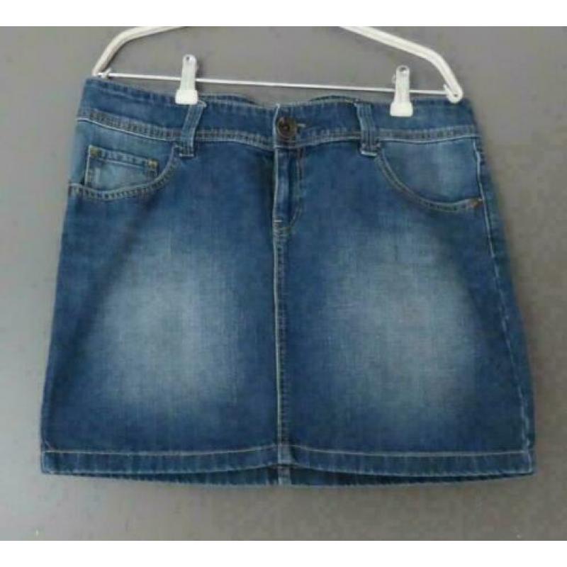 Esprit blauwe denim jeans rok maat W30