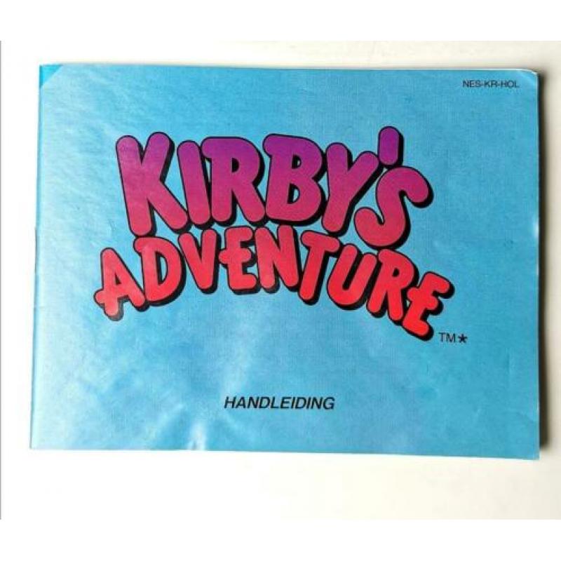 Kirby's Adventure met handleiding voor Nintendo Nes