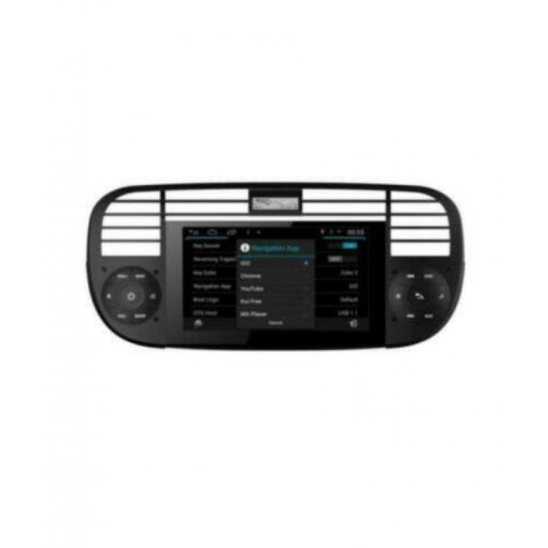 Fiat 500 radio navigatie 2012 dvd carkit android 9 dab+ 32gb