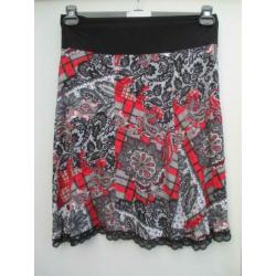 Rok GYPSI mt 38/40 rood/zwart.