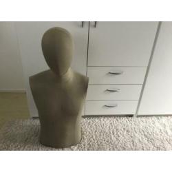 Stoffen torso etalagepop