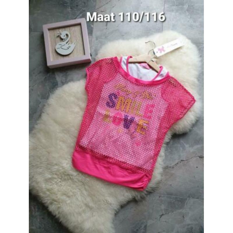 Maat 110/116 NIEUWE Meisjes Zomer Top MISS TRENDY