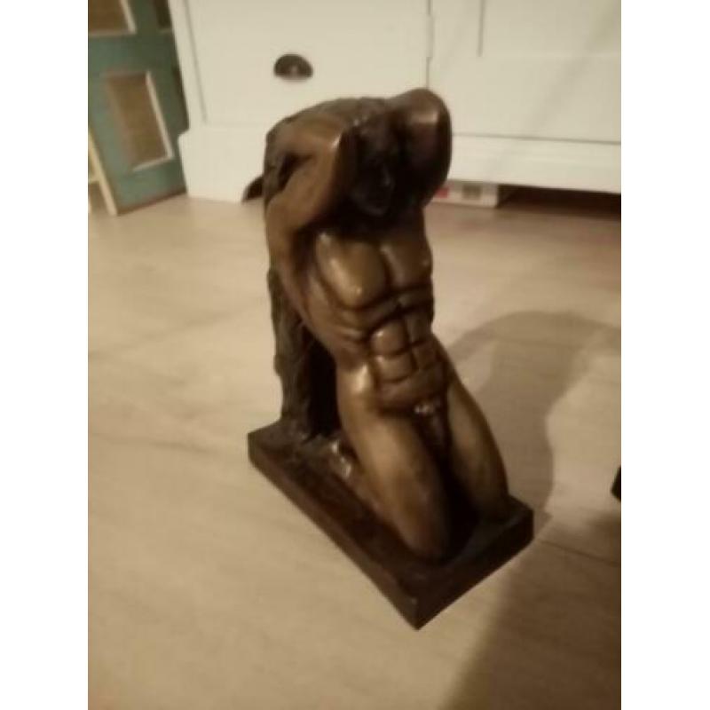 Artdeco bronzen boekensteunen gesigneerd