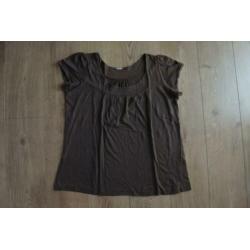 vlotte top shirt 42/44 bruin leuk