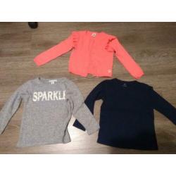 Set truitje/vest 98/104 los of apart