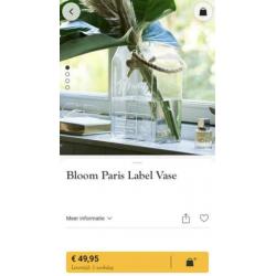 Riviera Maison Bloom Paris Label Vase