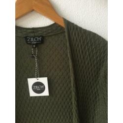 Zilch lang vest olijf groen stretch katoen modal KEET