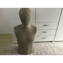 Stoffen torso etalagepop