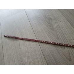 Rood bruin riempje met studds 100 cm (NK151)