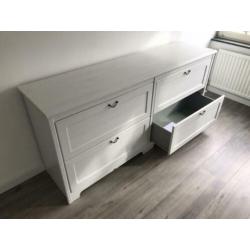 Dressoir kast wit 40x170x80cm