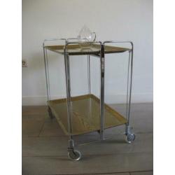 Serveerwagen, Trolley. Opklapbaar - Vintage jaren 60-70