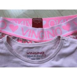 Vingino pyjama maat 122-128 roze meisje