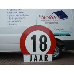 verjaardag bord 18 jaar huren verjaardagborden bensan enter