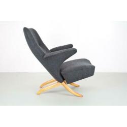 Theo Ruth Pinguin fauteuil in grijs Artifort design