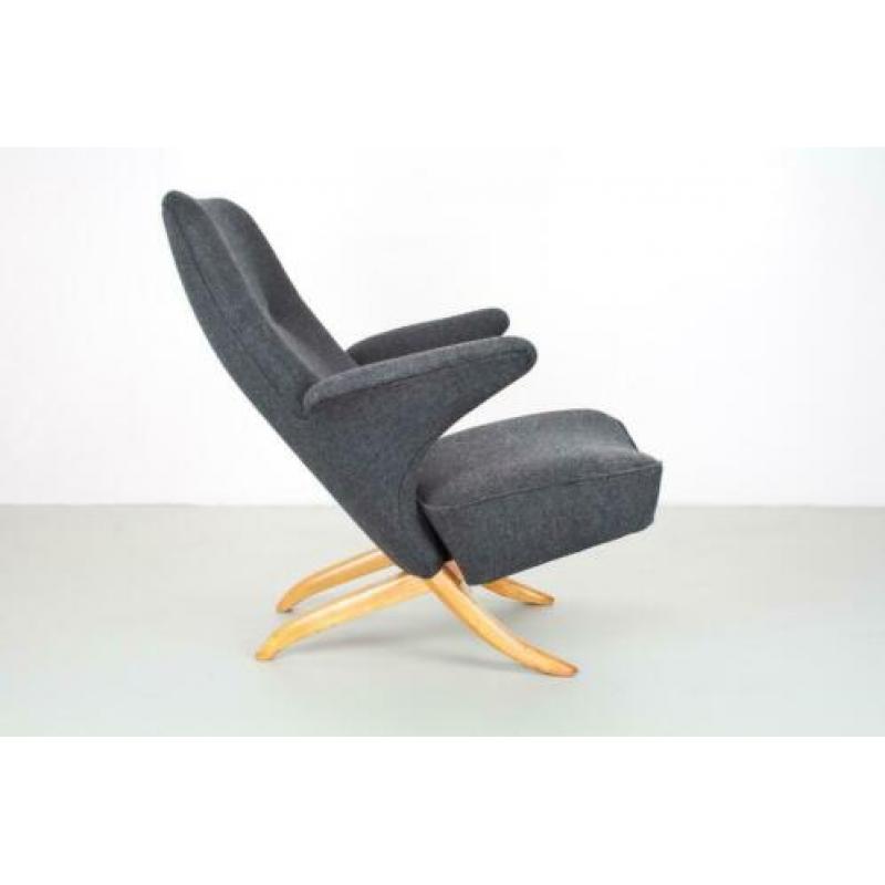 Theo Ruth Pinguin fauteuil in grijs Artifort design