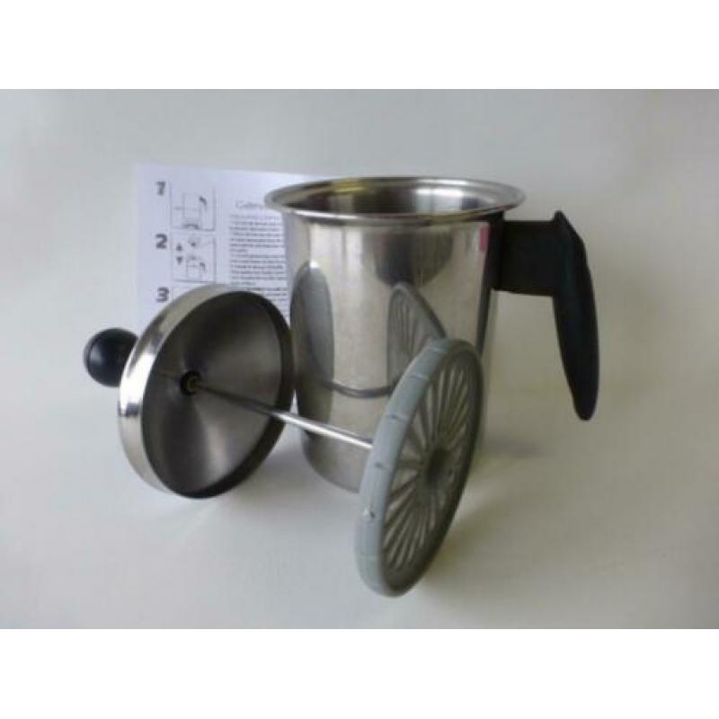 Cappuccino creamer melkopschuimer frabosk 6 kops rvs z.g.a.n