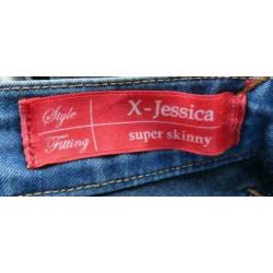 Met X-jessica super skinny blauwe jeans W30