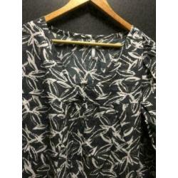 Printed dames blouse, maat; l