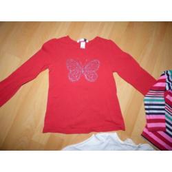 3 Leuke longsleeves van H&M, maat 110/116 ZGAN!