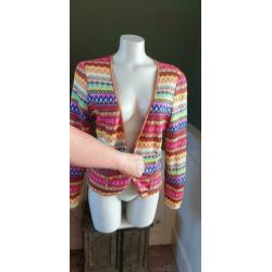 ZGAN boho ibiza achtig vest/jasje van REMAKE L 42/44, vestje