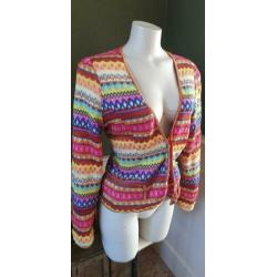 ZGAN boho ibiza achtig vest/jasje van REMAKE L 42/44, vestje