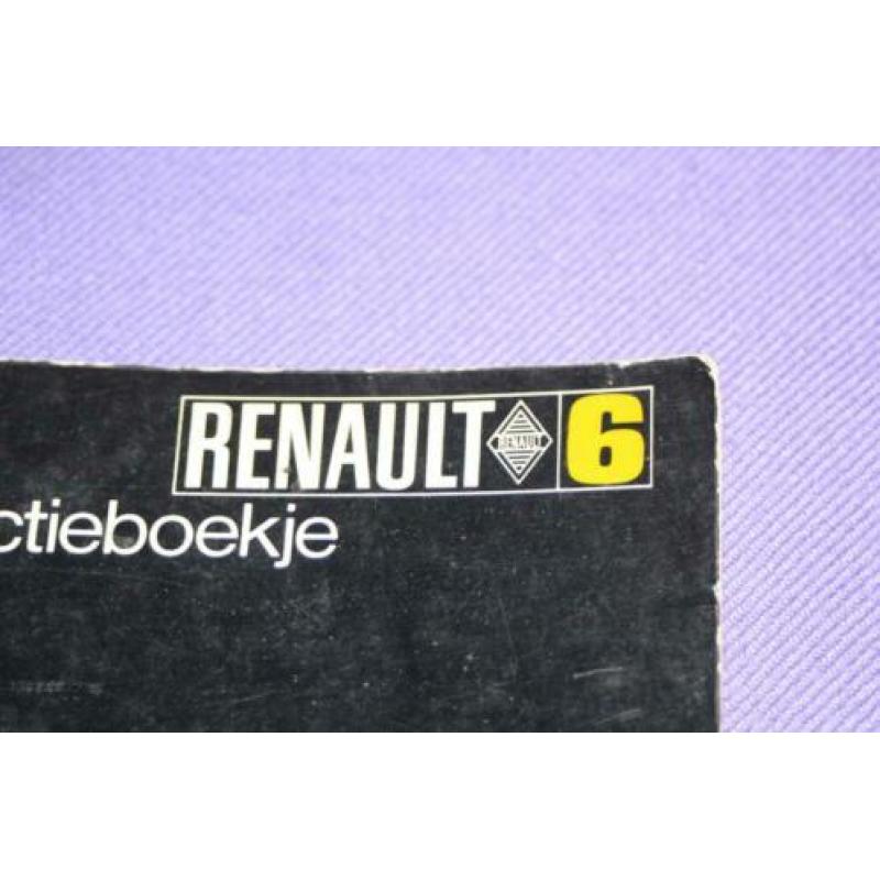 Renault 6 Instructieboekje