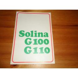 Solina d. E. F / solina g100 / g110