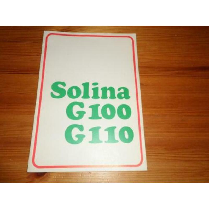 Solina d. E. F / solina g100 / g110