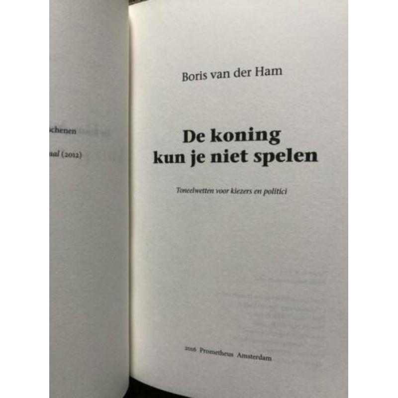 Boris van der Ham De koning kun je niet spelen 9789035141667