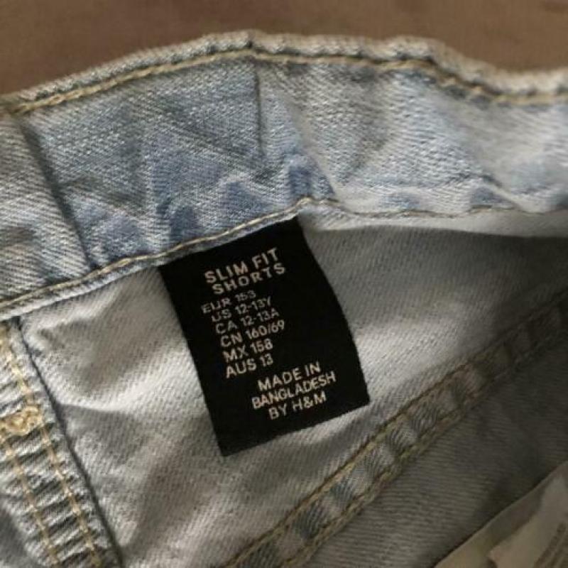 Jongens spijker korte broek van H&M maat 152