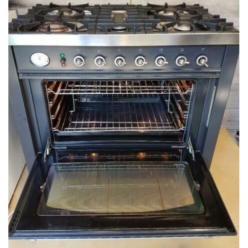 Nette Boretti antraciet 5_pits 90cm oven zéér staat l