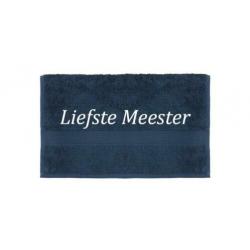 Geborduurde handdoek "Liefste Meester"