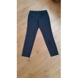 Dames pantalon/ broek merk Benetton maat 38 Donker blauw 88%